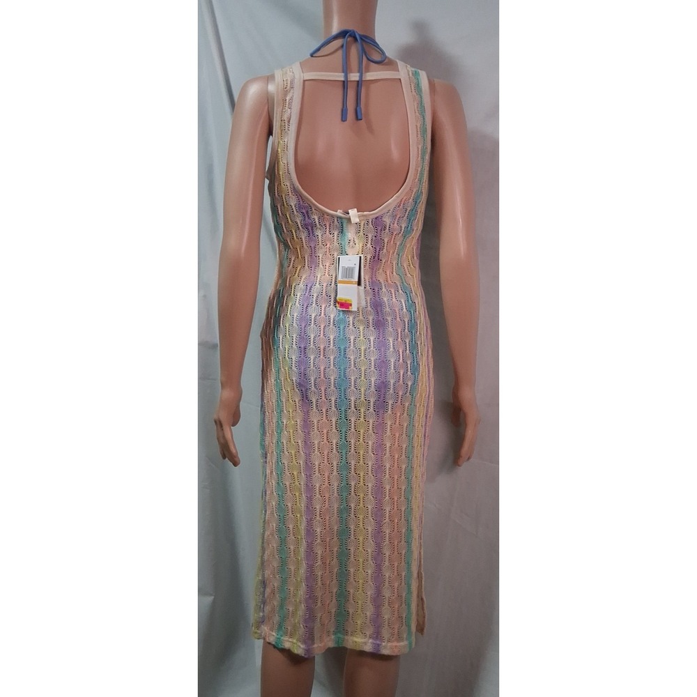 Miken Swim Cover Up Dress Size Lg Multicolor